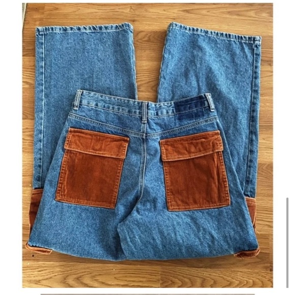 FOREVER 21 Wide Leg Cargo Jeans - Picture 7 of 10